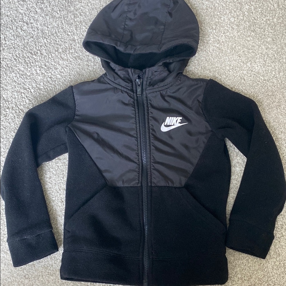 Nike Black Zip-up Hoodie - kids XS